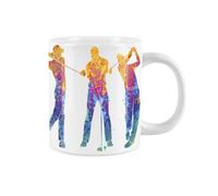 Purely Home Extra Large Big Golf Mug Themed Abstract Paint Effect - Jumbo White Coffee/tea Gift For Sports Lovers/golfers