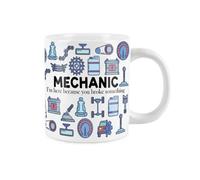Purely Home Extra Large Big Mechanic Mug Fun Trades Gift - Jumbo White Coffee/tea Present
