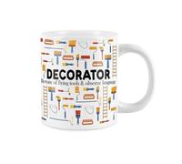 Purely Home Extra Large Big Painter Decorator Mug Fun Trades Gift - Jumbo White Coffee/tea Present