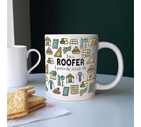 Purely Home Extra Large Big Roofer Mug Fun Trades Gift - Jumbo White Coffee/Tea Present