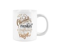 Purely Home Extra Large Hot Chocolate Mug - Novelty Chocolate Gifts Jumbo Ceramic Hot Drinks Cup