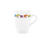 Purely Home Farm Animals Mug - Colourful Cow Pig Sheep Farm Gift - Tea/coffee Hot Drinks Ceramic Cup Present