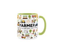 Purely Home Farmer Mug Fun Trades Gift - White Coffee/tea Present