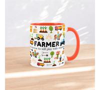 Purely Home Farmer Mug Fun Trades Gift - White Coffee/tea Present