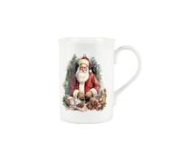 Purely Home Father Christmas Mug - Santa Xmas Gift Bone China Tea/coffee Cup