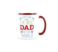Purely Home Fathers Day Mug - Best Dad in The World - Coffee Tea Present for Fathers Day Gift