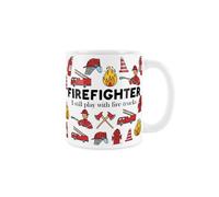 Purely Home Firefighter Mug - Humourous Trades Funny Novelty Gift - Tea/coffee Hot Drinks White Ceramic Cup Present For Firemen/firewomen