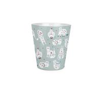 Purely Home Floral Cats Plant Pot - Small Ceramic Indoor Plant Pot With Drainage Hole Gift