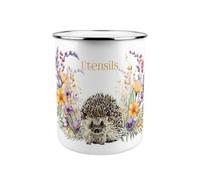 Purely Home Floral Hedgehog Kitchen Utensil Holder