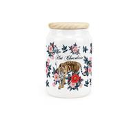 Purely Home - Floral Tiger - Hot Chocolate Canister - Kitchen Storage Jar