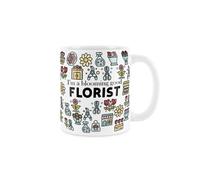 Purely Home Florist Mug - Humourous Trades Funny Novelty Gift - Tea/coffee Hot Drinks White Ceramic Cup Present For Florists