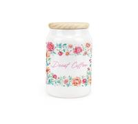 Purely Home - Flower Border - Decaf Coffee Canister - Kitchen Storage Jar