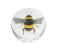 Purely Home Flying Bumblebees Small Cake Tin - Homeware Gifts Round Metal Storage Container for Baking 18 x 7cm