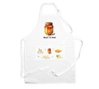 Purely Home Food Pun Novelty Kitchen Apron - Cooking & Baking Gift - Honey I'm Home