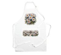 Purely Home Garden Flowers Daisies Apron - Floral Gifts For Her - Cooking & Baking