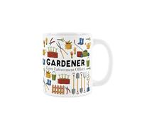 Purely Home Gardener Mug - Humorous Landscaping & Gardening Job Themed Novelty Gifts - Tea/Coffee Hot Drinks White Ceramic Cup Present