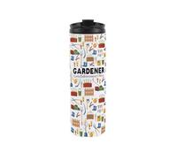 Purely Home Gardener Travel Mug - Novelty Landscaping Gift - Stainless Steel Vacuum-Sealed Double-Walled Hot/cold Drinks Travel Flask