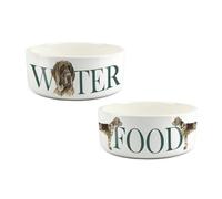 Purely Home German Shorthaired Pointer Food & Water Bowl Set By Rhiannon Chauncey