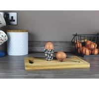 Purely Home Gingerbread House Ceramic Egg Cups - Festive Kitchen Gift Box Set Of 2