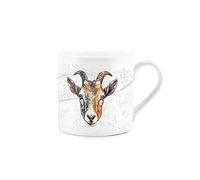 Purely Home Goat Mug - Countryside Farm Animals Fine Bone China White Mug Coffee/Tea Present Gift for Animal Lovers