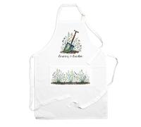 Purely Home Grannys Garden Apron - Gardening Apron with Adjustable Neck and Waist Ties - Large Front Pocket Womens Gifts for Granny