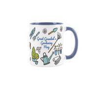 Purely Home Great Grandads Gardening Mug - Gardening Accessories & Tools Presents - White & Blue Coffee/tea Gift For Gardeners 11Oz