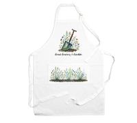 Purely Home Great Grannys Garden Apron - Gardening Apron With Adjustable Neck And Waist Ties - Large Front Pocket Womens Gifts For Her