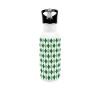 Purely Home Green Argyle Print Flip-Top Water Bottle