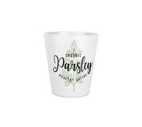 Purely Home Green Label Herbs Parsley Plant Pot - Small Ceramic Plant Pot Gift
