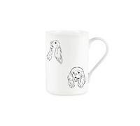 Purely Home Hand Drawn Cavalier King Charles Spaniel Mug - Dogs Pets Lovers Gift/Present - White Bone China Tea/Coffee Mug