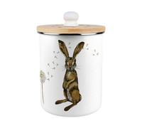 Purely Home Hare & Dandelions Compost Caddy - Metal 2L Decorative Food Waste Bin