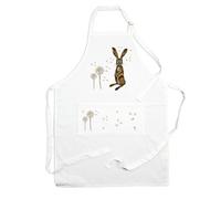 Purely Home Hare Kitchen Apron - Dandelion Print Cooking & Baking Gift/present
