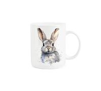 Purely Home Hare Mug - Wild Animals Nature Gift/Present Mug - Tea Coffee White Bone China Mug