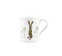 Purely Home Hares and Dandelions Themed Design Mug by Rhiannon Chauncey Fine Bone China White Mug Coffee/Tea Present Gift