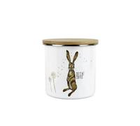 Purely Home - Hares & Dandelions - Decaf Coffee Canister - Kitchen Storage Jar (Medium)