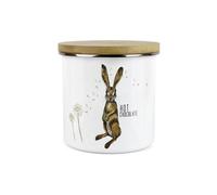 Purely Home - Hares & Dandelions - Hot Chocolate Canister - Kitchen Storage Jar (Large)