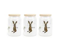 Purely Home - Hares & Dandelions - Tea, Coffee & Sugar Canister - Kitchen Storage Jars