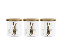Purely Home - Hares & Dandelions - Tea, Coffee & Sugar Canisters - Kitchen Storage Jars (Large)