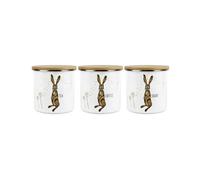 Purely Home - Hares & Dandelions - Tea, Coffee & Sugar Canisters - Kitchen Storage Jars (Medium)