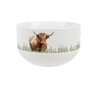 Purely Home Highland Cow Ceramic Bowl - Dinnerware Serving/cereal Bowl