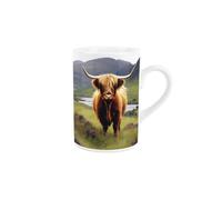 Purely Home Highland Cow Mug - Countryside Farm - Tea Coffee Ceramic Mug Gift/present