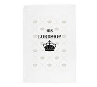 Purely Home His Lordship Tea Towel - Panama Cotton Novelty Kitchen Gift