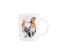 Purely Home Hoopoe Bird Mug - Wild Animals Nature Gift/Present Mug - Tea Coffee White Bone China Cup