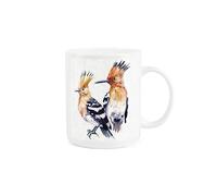 Purely Home Hoopoe Bird Mug - Wild Animals Nature Gift/Present Mug - Tea Coffee White Bone China Mug