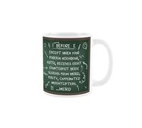 Purely Home I Before E Novelty Mug - Funny English Language Joke Ceramic Coffee/Tea Cup Gift