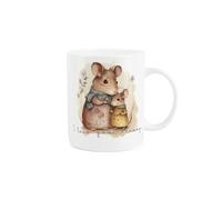 Purely Home I Love You Mummy Mouse Mug - Cute Mothers Day Gifts - Tea/Coffee Hot Drinks White Bone China Mug