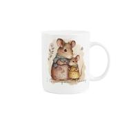 Purely Home I Love You Nanny Mouse Mug - Cute Mothers Day Gifts - Tea/Coffee Hot Drinks White Bone China Mug