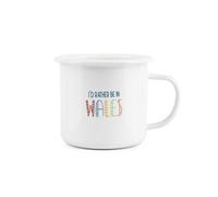 Purely Home I'd Rather Be Enamel Mug - I'd Rather Be In Wales Novelty Durable Hot Drinks Outdoor Cup For Travel Picnics Home Hiking