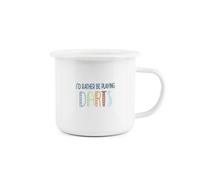 Purely Home I'd Rather Be Enamel Mug - I'd Rather Be Playing Darts Novelty Durable Hot Drinks Outdoor Cup For Travel Picnics Home Hiking