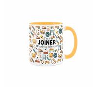 Purely Home Joiner Mug - Trades Woodwork Design Golden Yellow Tea Coffee Gift Present Mug
